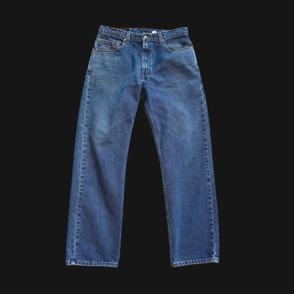 90's Levis 505 Regular Fit Jeans 30x30 Medium Wash‎ Blue Straight Leg Denim